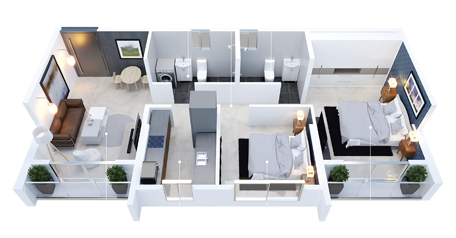 Sangle Trinity Yogidham Kalyan Floor Plans